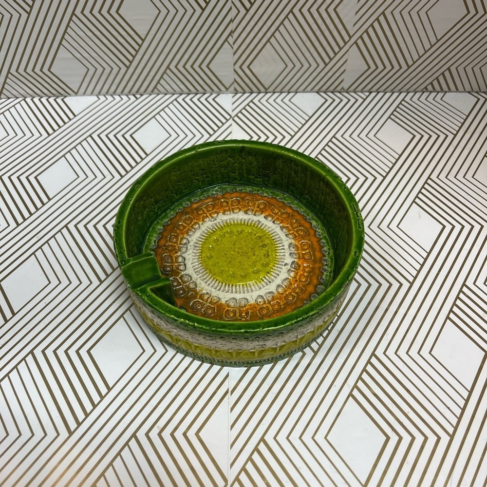 Vintage Mid-Century Bitossi For Rosenthal-Netter Ceramic Glazed Ashtray - Picture 4 of 14